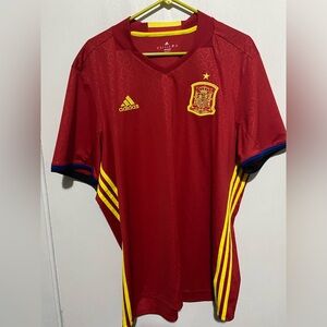 Adidas Football Soccer Spain National Team 2016/17 Home Jersey Men’s Xl